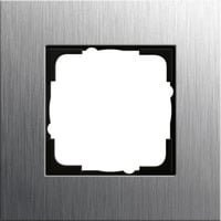 Gira Abdeckrahmen 1fach Edelstahl Silber IP20 Flush Design - Bild 1