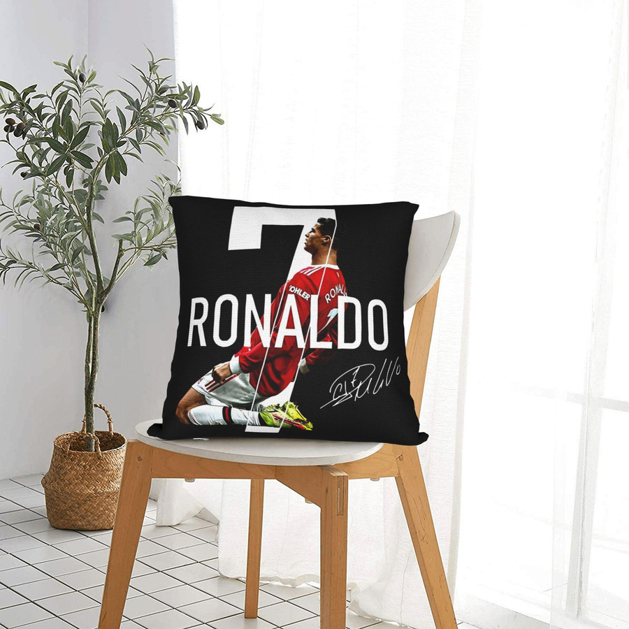 Dekorativer Kissenbezug Cristiano Ronaldo CR7 in Multicolour, Peach Skin Material, B/B: 50 x 50 cm - Bild 2