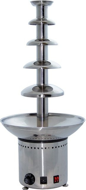 Schneider Schokoladen-Fontäne aus Edelstahl in Silber mit einstellbarem Thermostat, H: 80 cm, Ø: 33 cm - Bild 1