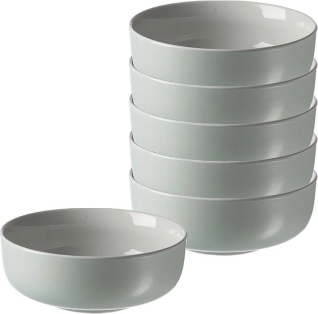 Ritzenhoff & Breker Jasper Müslischalen aus Steinzeug, 6er Set, Green, Durchmesser: 14 cm - Bild 1