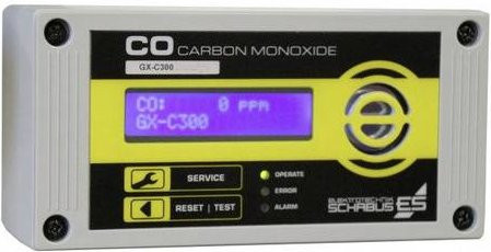 Schabus GX-C300 Kohlenmonoxid-Melder mit internem Sensor, netzbetrieben, Weiß - Bild 1