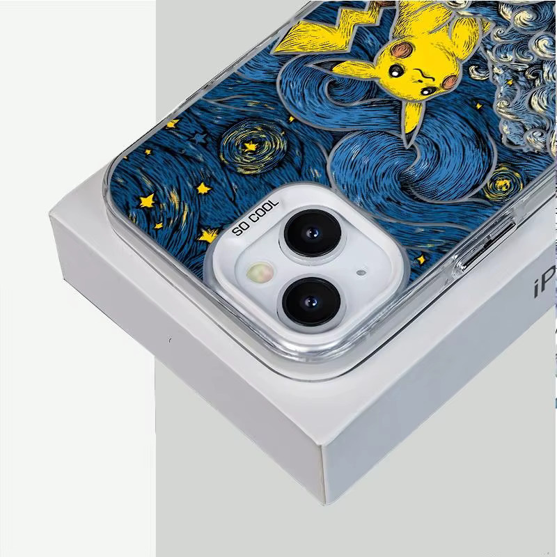 Pikachu Handyhülle in Multicolour für Samsung Galaxy S23 S24 S25 S26 Ultra Plus FE, OPPO Find 8 9 und Vivo X300 X200 Pro 3D Cover - Bild 3