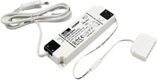 LED Netzteil 12V 30W Trafo Treiber Adapter mit Mini-Stecker in Weiß - Bild 1