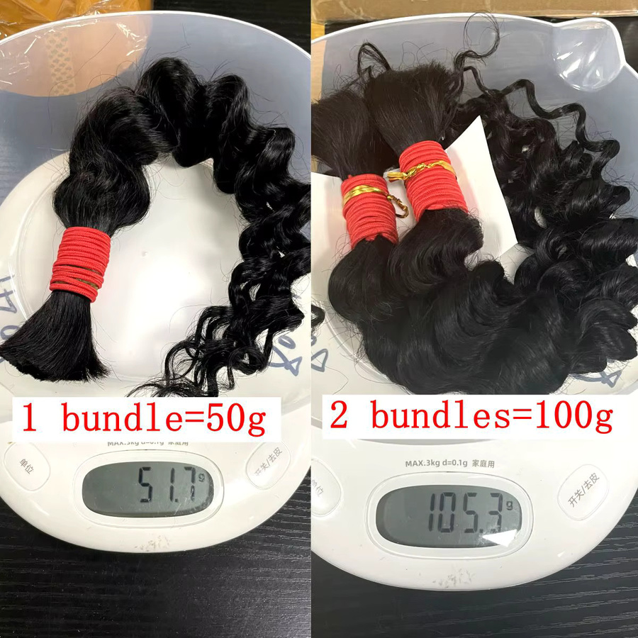 MISHELL Echthaar Haarverlängerung, lockiges Haar, 26-28 Zoll, Unisex - Bild 3