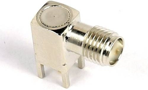 Molex 731000115 SMA-Steckverbinder Buchse, gewinkelt, Silber, 50Ω - Bild 1
