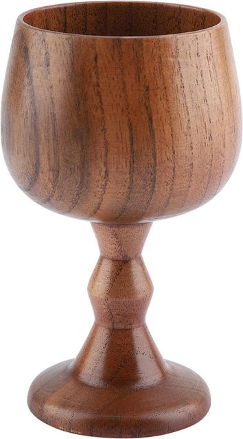 Multifunktionale Holztasse von TOMTOP JMS in Braun für Kaffee oder Wein - Bild 1