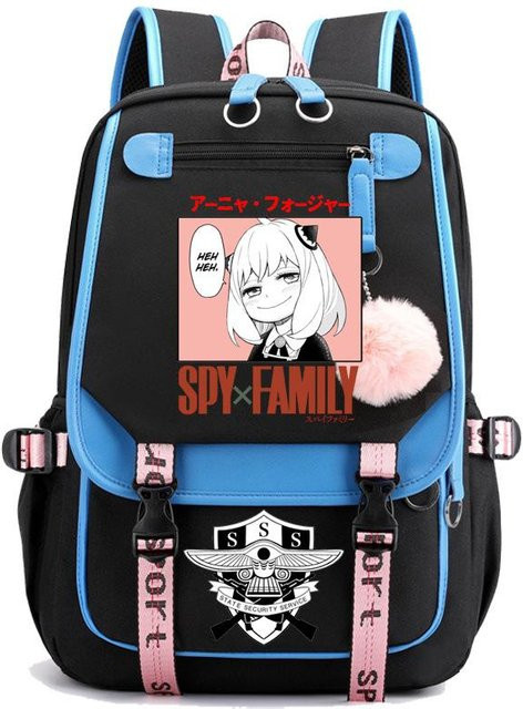 3-teiliges Schulrucksack-Set in Schwarz aus Oxford-Stoff mit großem Fassungsvermögen inklusive Federmäppchen und Schultergurt - Bild 1