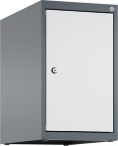 C+P Aufsatzschrank 7016/7035 aus Stahl mit Zylinderschloss und 1 Abteil, Farbe: Anthrazitgrau/Lichtgrau, B/T/H: 50 x 30 x 50 cm - Bild 1