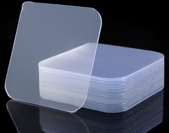 Quadratisches doppelseitiges Klebeband in Transparent, wasserfester und abnehmbarer Kleber für Wandhaken und Dekorationen - Bild 1