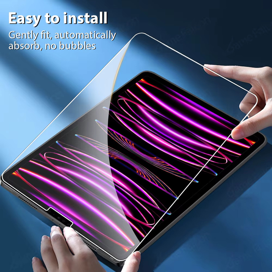 Displayschutzfolie aus gehärtetem Glas für Apple iPad und iPad Air, transparent - Bild 2
