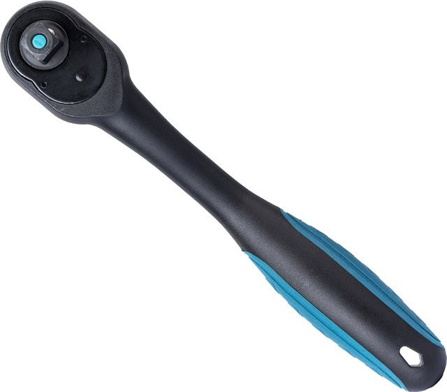 LIBRATON 3/8 Zoll Ratschenschlüssel in Schwarz mit Schnellverschluss-Ratschengriff und tropfenförmigem Kopf für Reparaturen - Bild 1