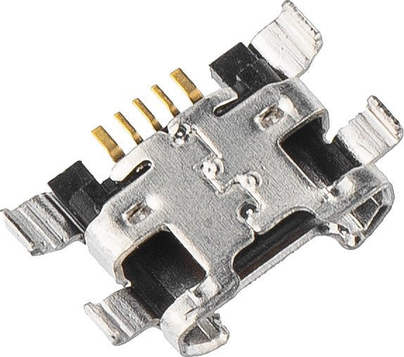 Original Ladebuchse für Huawei Y7 Prime (2018) in Silber - Bild 1