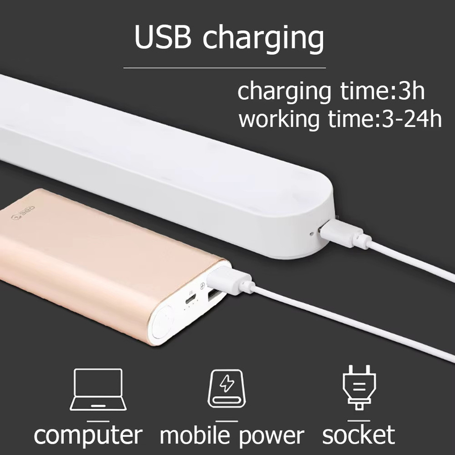Lyfs Magnetische LED Schreibtischlampe in Weiß mit USB-Anschluss und Touch-Bedienung für Home Office und Schlafzimmer - Bild 5