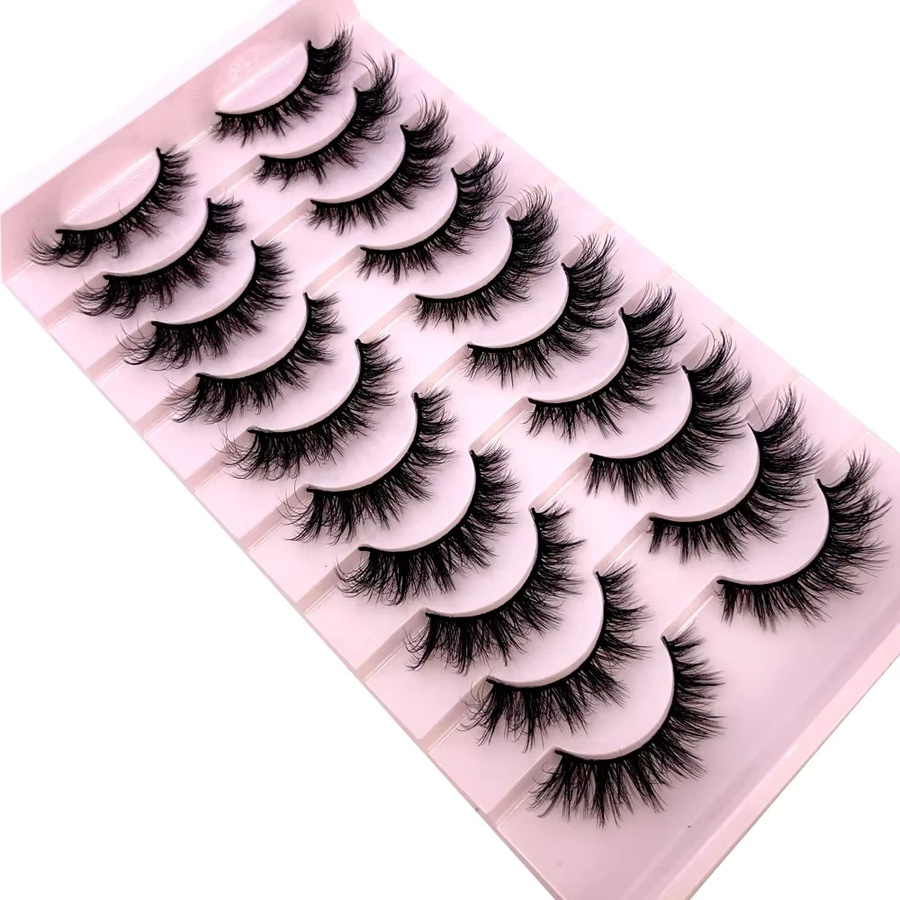 HBZGTLAD Kunstwimpern Cat-Eye, 9 Paar, Black, 6D-Volumen - Bild 3