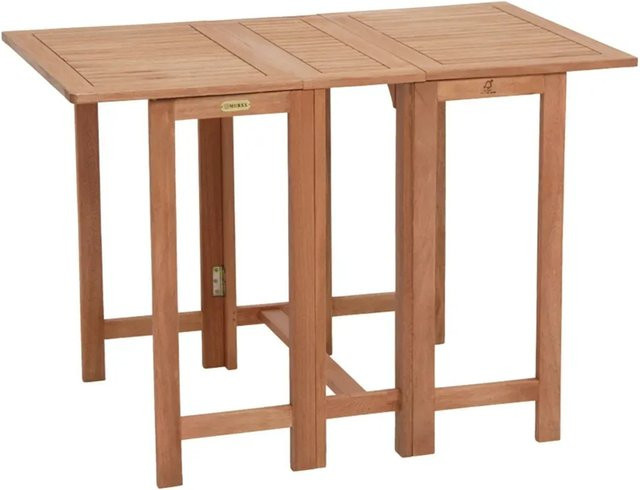 Merxx Doppelklappentisch Porto aus Eukalyptusholz in Braun, B/T/H: 107 x 65 x 74 cm - Bild 1
