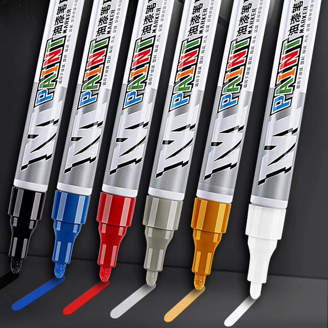 RPXBGUCKARHG Permanent Marker Rot für Autoreifen und Metall wasserfest - Bild 1