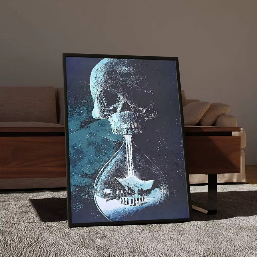 Until Dawn Klassisches Vintage-Poster in Weiß als grafisches Kunstwerk aus Papier - Bild 5