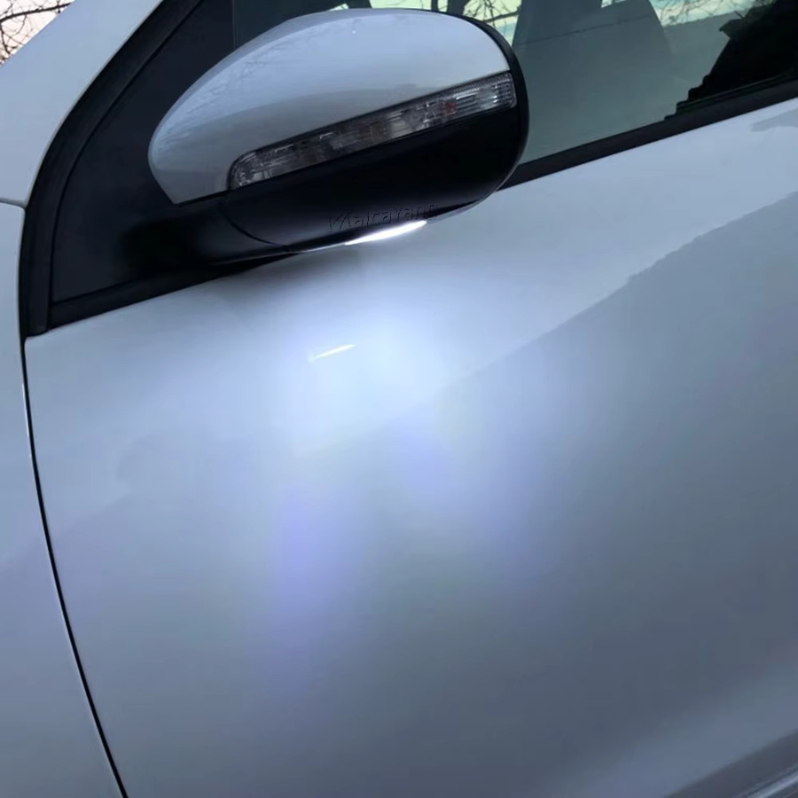 Malcayang 2 Stück LED-Seitenspiegel Pfützensignalleuchte in Weiß für VW Golf MK6 MKVI C45 Cabriolet - Bild 6