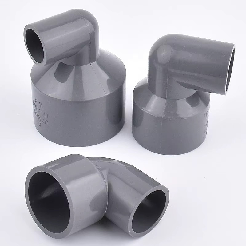 SgooHan PVC-Rohr Reduzierstück Winkelverbinder Grau für Aquarium und Gartenbewässerung 25 bis 63 mm - Bild 2