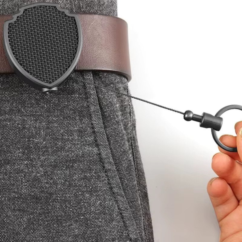 Velishy Schlüsselanhänger, Einziehbarer Multifunktionswerkzeug-Karabiner, Unisex - Bild 4