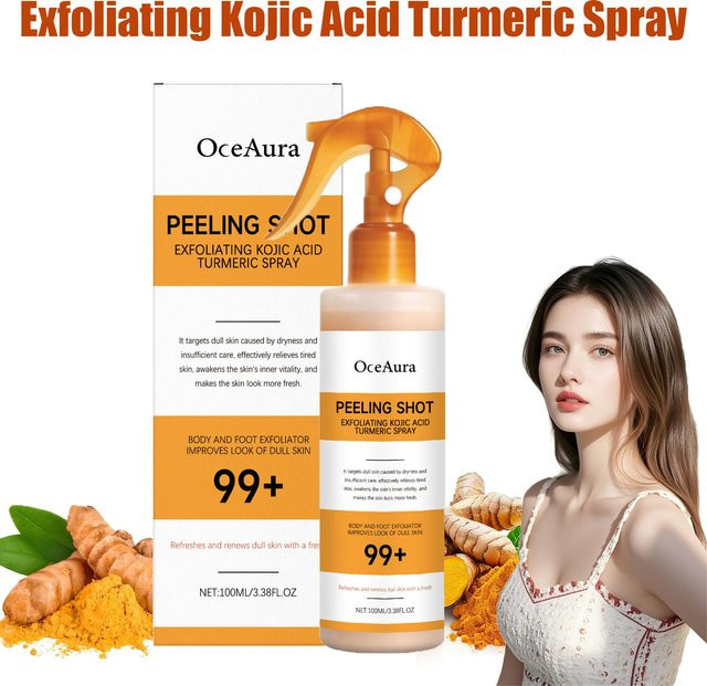 OceAura Körper-Keratin-Pflege Spray, Kojisäure, Kurkuma, 100 ml, Unisex - Bild 1
