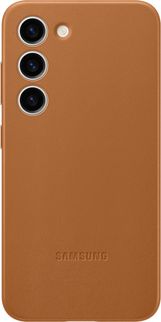 Samsung Leather Case für Galaxy S23 in Camel - Bild 1