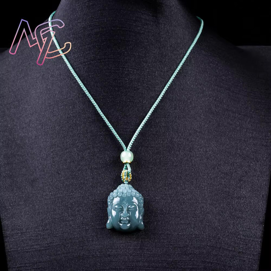 MC Anhänger Jade Buddha, Jadeit, Damen - Bild 4