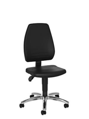 Schäfer Shop Select Arbeitsdrehstuhl Pro Industrie in Schwarz mit Rollen und Kunstlederbezug - Bild 1