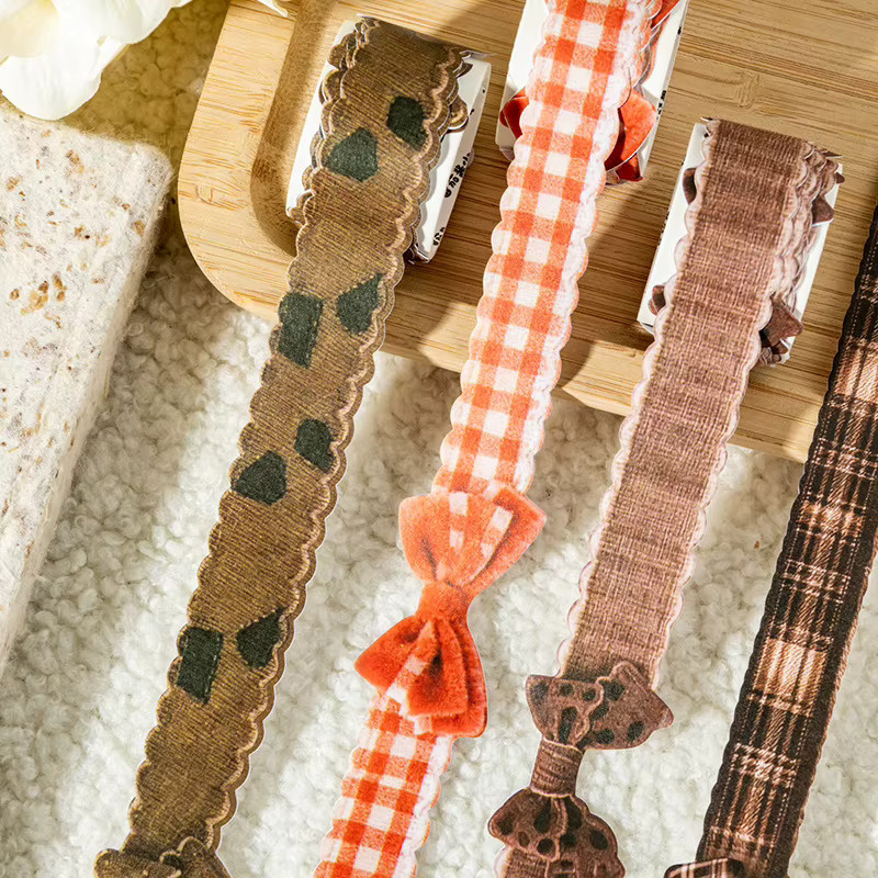 Washi Klebeband mit Schleifen-Design für DIY-Dekorationen und Bastelarbeiten, Mehrfarbig - Bild 1