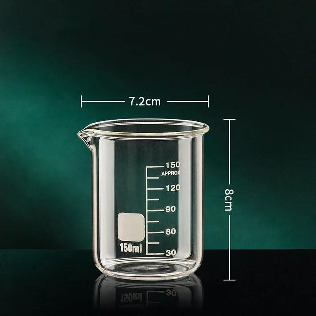 Bestbags Messbecher aus Borosilikatglas mit Skala, transparent, 50 ml bis 1000 ml - Bild 1