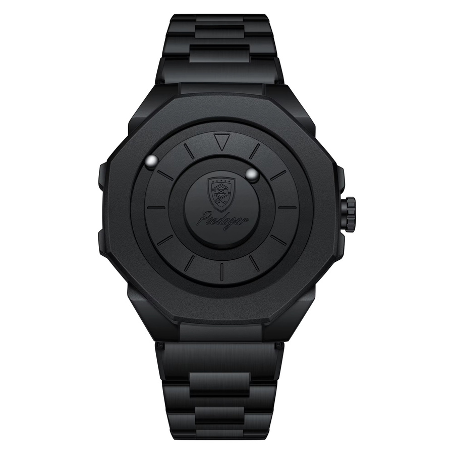 POEDAGAR Armbanduhr, Quarz, Edelstahl, Schwarz, Herren - Bild 7