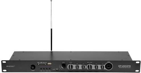 Omnitronic EP-220PR ELA-Vorverstärker mit MP3-Player und FM-Radio in Schwarz - Bild 1