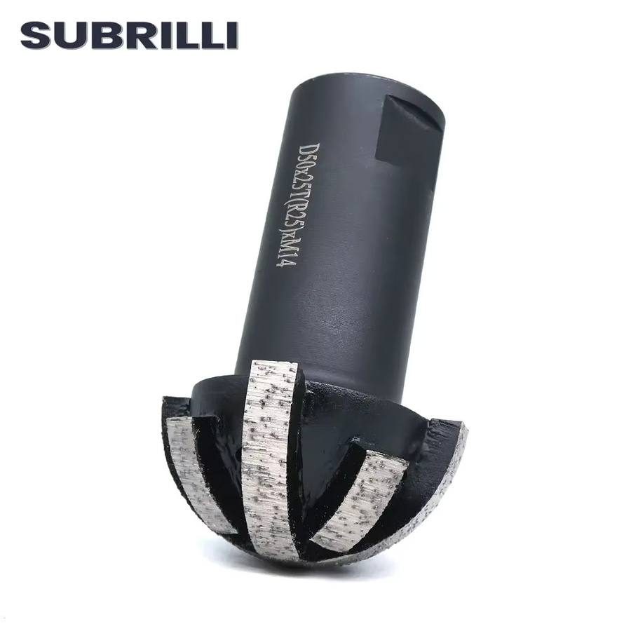 SUBRILLI Diamant-Schleifscheibe mit segmentiertem Kugelkopf und M14 Gewinde für Stein, Granit, Quarz und Beton, Durchmesser: 50 mm - Bild 3