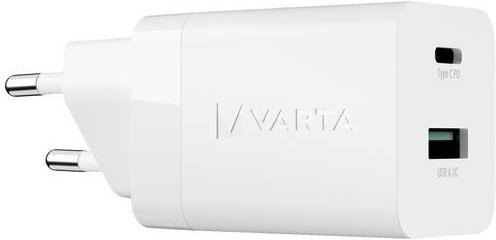 Varta Speed Charger 38W USB-Ladegerät mit 2 x USB und USB-C in Weiß - Bild 1