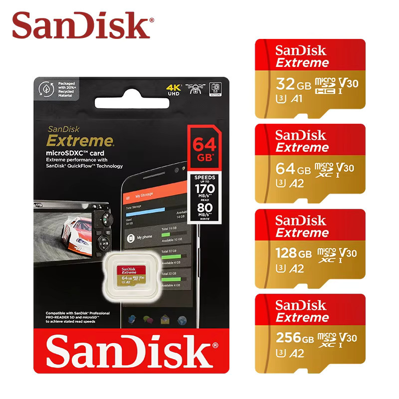 SanDisk Micro SD Speicherkarte A1 A2 UHS-I U1 U3 MicroSD TF-Karte - Bild 2