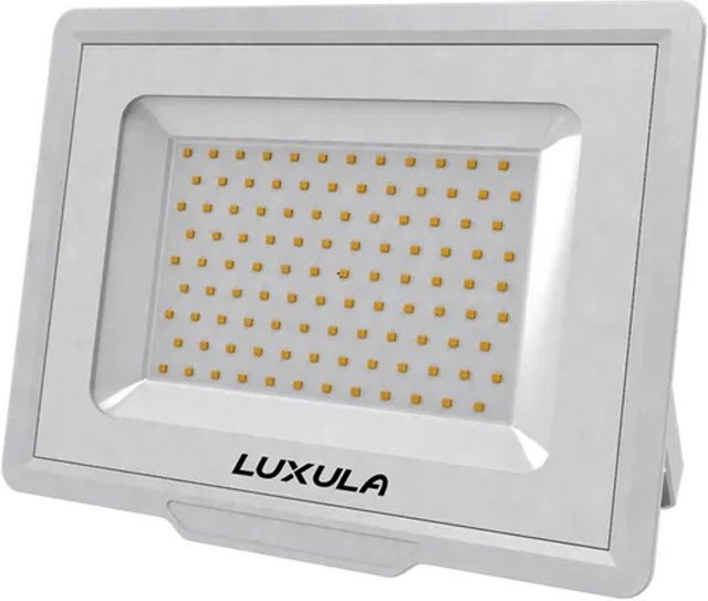 LUXULA LED Fluter Außenstrahler 50W 5000lm 4000K Neutralweiß Weiß IP65 IK06 - Bild 1