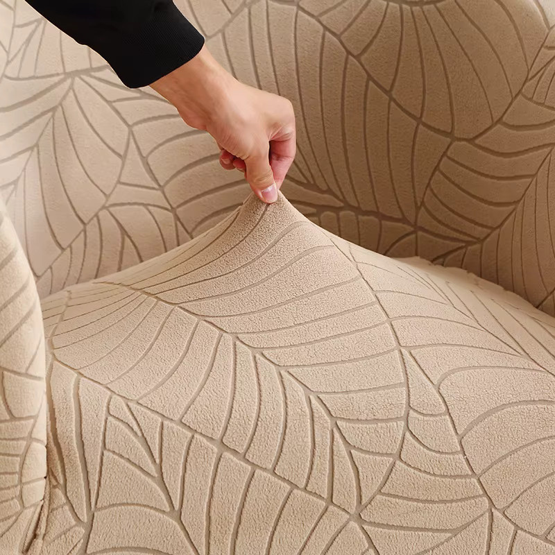 WANERQU Jacquard-Sesselbezug in Beige, elastischer Überzug für Einzelsessel und Relaxsessel - Bild 3