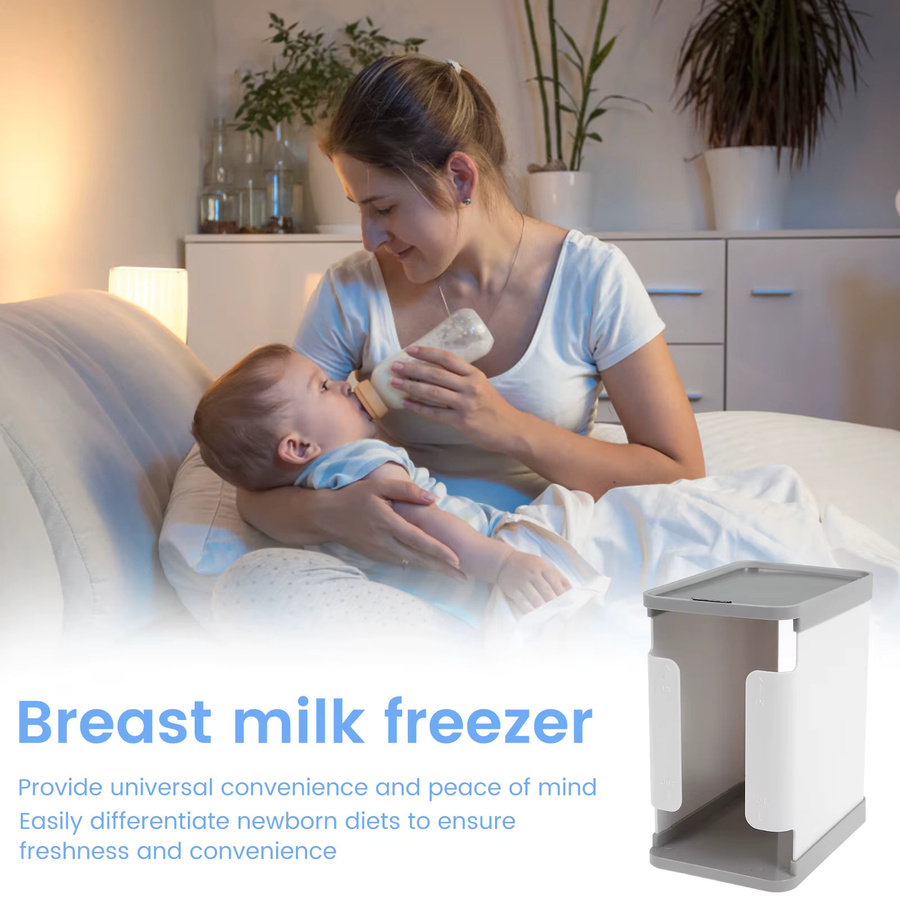 everso Muttermilch-Gefrierorganizer in Weiß mit 1700 ml Fassungsvermögen für die FIFO-Aufbewahrung - Bild 3