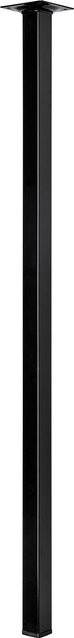 Hettich Tischbein Schwarz Matt B/T/H: 2,5 x 2,5 x 70 cm - Bild 1