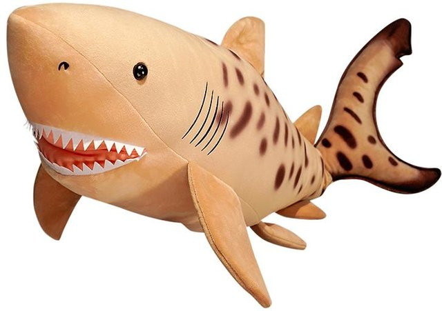 Tigerhai Plüschkissen, braun, 120cm - Bild 1