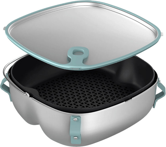 Philips Airfryer XXL 2-in-1 Dampf- und Bratset HD9960/00 in Silber aus Edelstahl - Bild 1