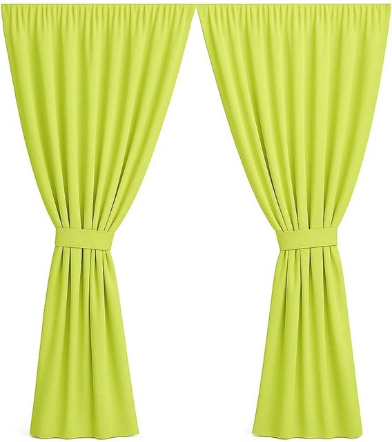 Setgarden Outdoor Vorhang für den Balkon, 1 Stück, Farbe: Lime Grün, B/H: 155 x 240 cm - Bild 1
