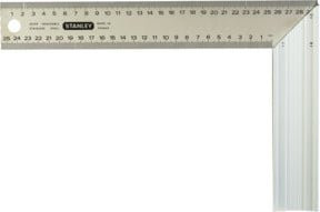 Stanley Schreinerwinkel aus Edelstahl in Silber, B/H: 14,0 x 25,0 cm - Bild 1