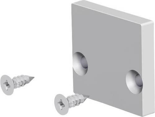 EVN APF EAP Profil-Endkappe aus eloxiertem Aluminium in Silber, Breite: 18,50 mm, Höhe: 3 mm - Bild 1