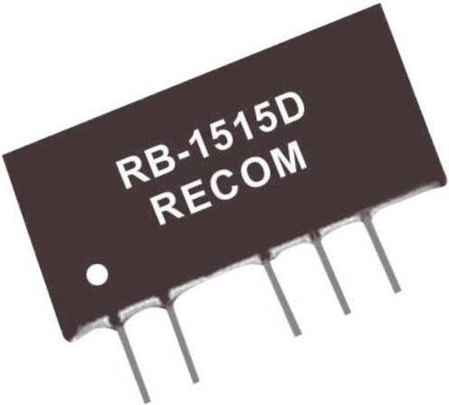 RECOM RB-0509D DC/DC-Wandler Print 5 V/DC 9 V/DC -9 V/DC 111mA 1W Schwarz - Bild 1