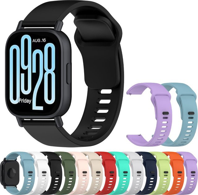 Xiaomi Uhrenarmband Silikon, 22 mm, Schwarz, Multicolor - Bild 1