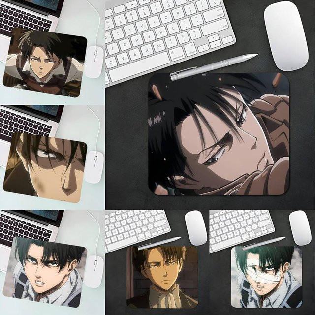 Levi Ackerman Mauspad Multicolor rutschfestes Schreibtischpad für Tastatur und Laptop - Bild 1