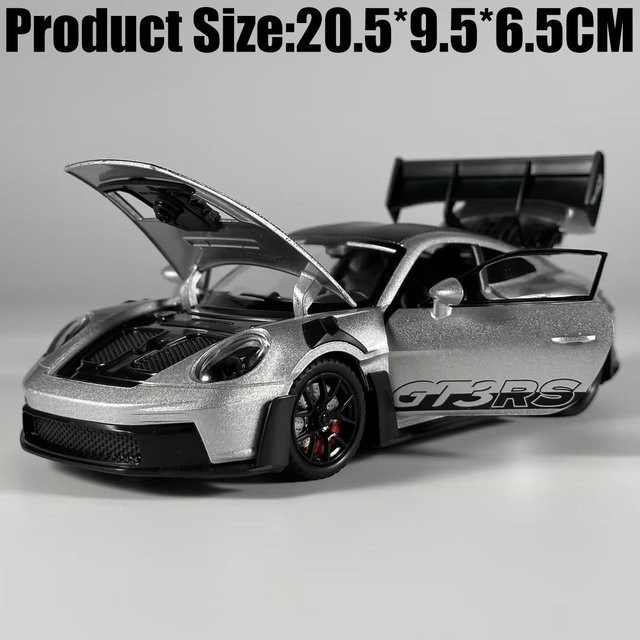 Linyi toy car Porsche 911 GT3 RS 992 Generation, Modellauto, 1:24, Metall, ab 14 Jahren - Bild 1