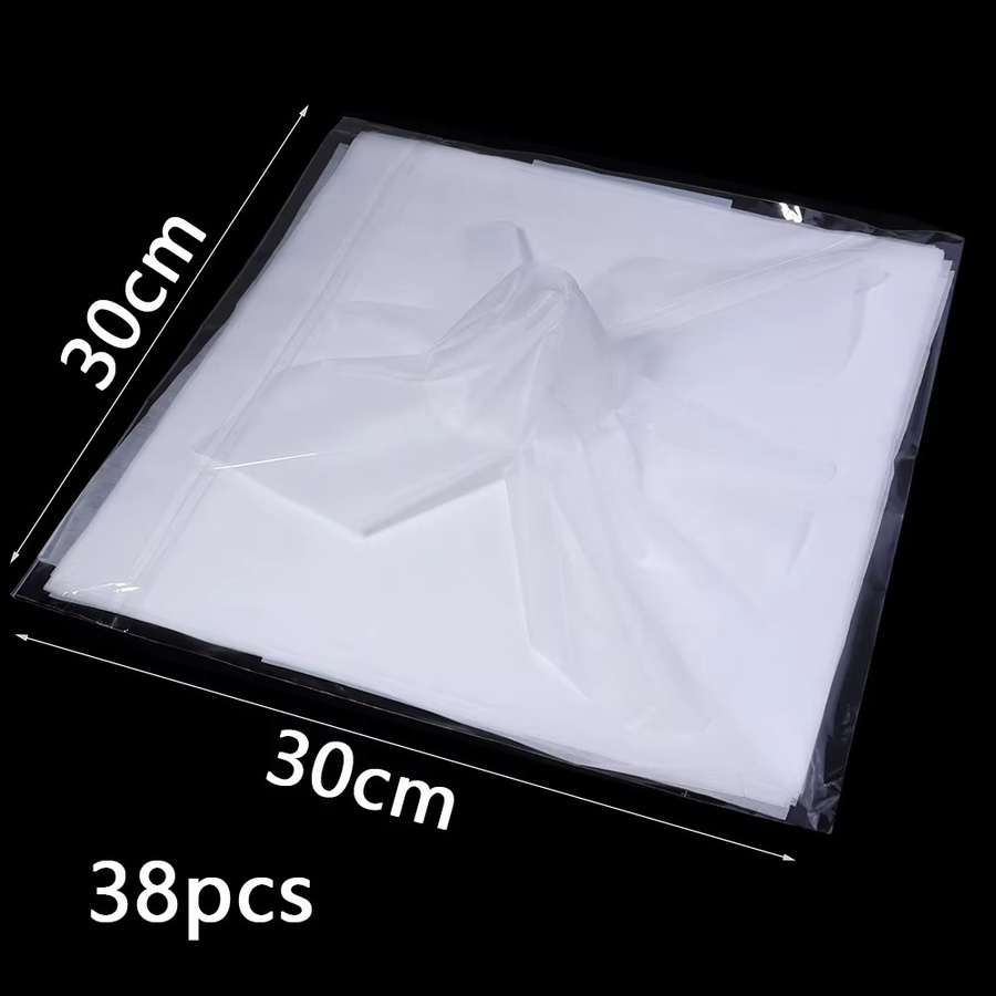 38 Stück Blumen-Geschenkpapier in Weiß als Floristenbedarf für Hochzeiten und den Valentinstag - Bild 3