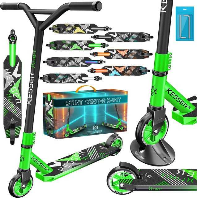 KESSER Funscooter X-Limit Stuntscooter mit 360° Lenkung und PU Rädern - Bild 1